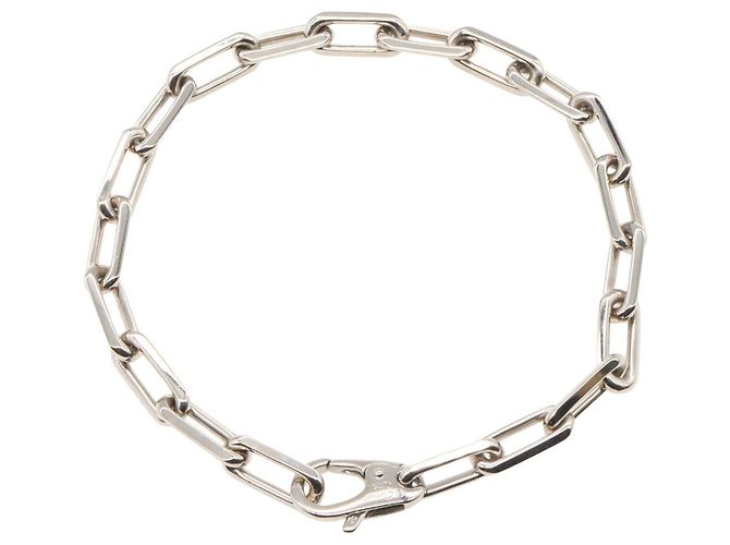 Bracciale Cartier Santos Oro Bianco - vista 5