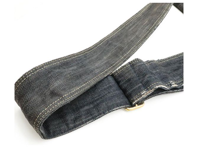 Borsa a tracolla Chanel Denim Coco Mark Blu - vista 5