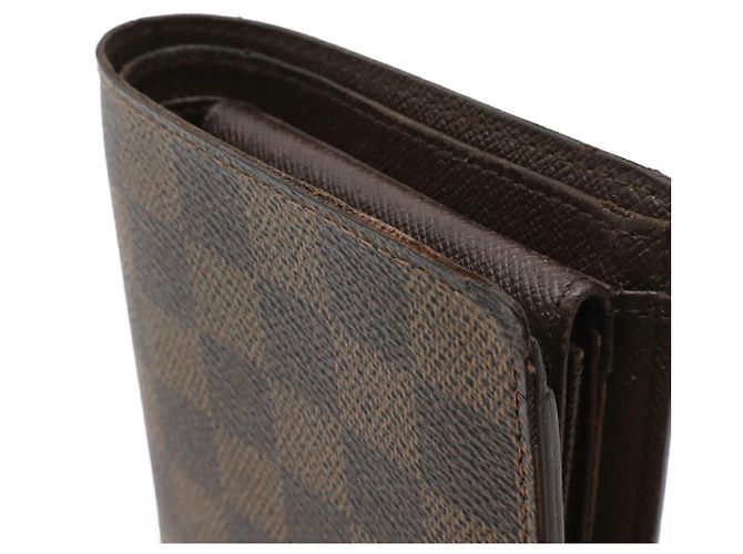 Portafoglio Marco in Damier Canvas Louis Vuitton Marrone - vista 4