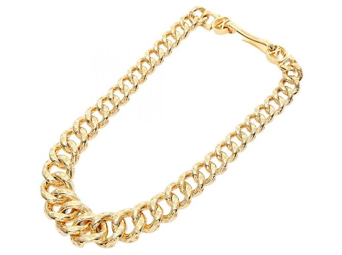 Collana Louis Vuitton Monogram Oro D'oro Metallico - vista 3