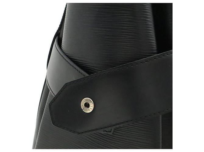 Borsa a Spalla Louis Vuitton Epi Leather Sac de Paul PM Nero - vista 8