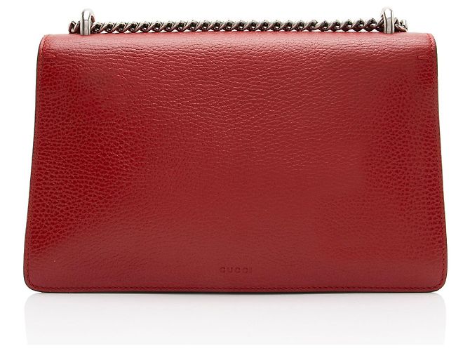 Borsa a tracolla Dionysus Medium in pelle e cristalli Gucci Rosso - vista 3