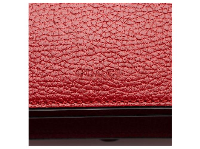 Borsa a tracolla Dionysus Medium in pelle e cristalli Gucci Rosso - vista 9