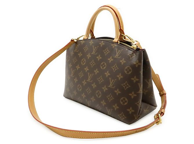 Borsa Louis Vuitton Monogram Petit Palais PM Marrone - vista 2