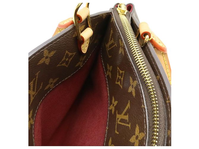 Borsa Louis Vuitton Monogram Petit Palais PM Marrone - vista 8