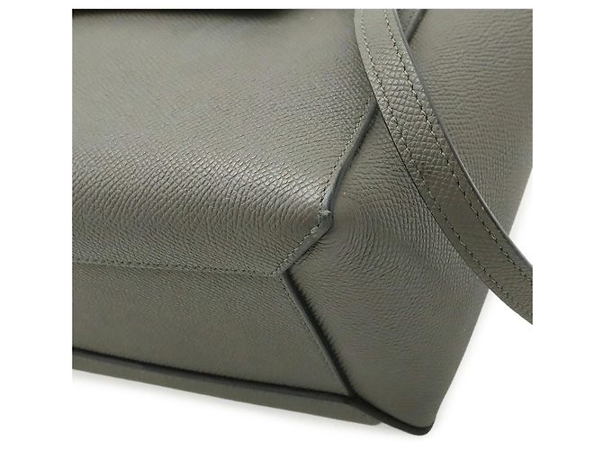 Céline Borsa Nano Belt Bag 2WAY in pelle Celine Grigio - vista 3