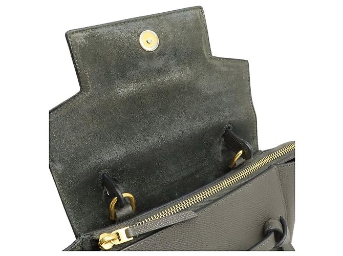 Céline Borsa Nano Belt Bag 2WAY in pelle Celine Grigio - vista 7