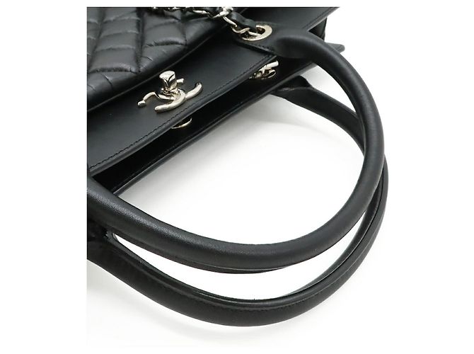 Borsa Tote Chanel Matelasse Coco Mark Nero - vista 4