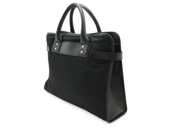 Pasta Executiva de Nylon, Lona e Couro Gucci Preto - vista 2