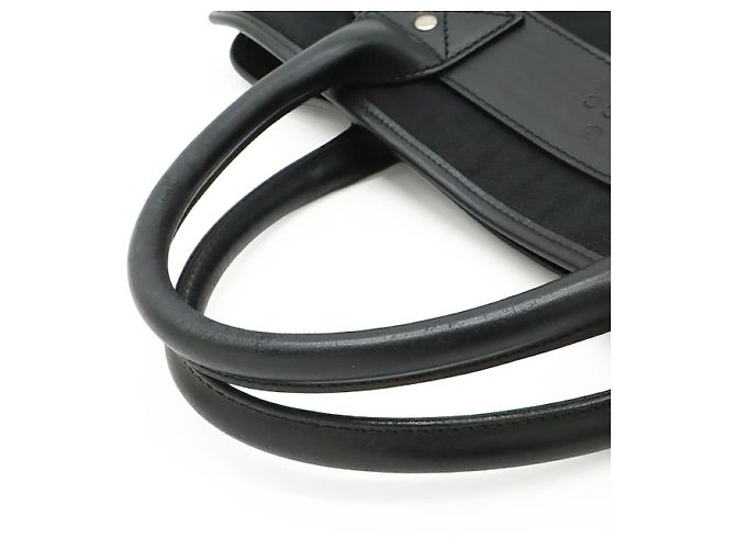 Pasta Executiva de Nylon, Lona e Couro Gucci Preto - vista 4
