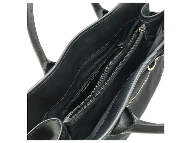 Pasta Executiva de Nylon, Lona e Couro Gucci Preto - vista 5