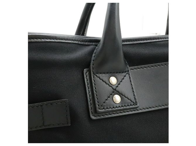 Pasta Executiva de Nylon, Lona e Couro Gucci Preto - vista 7