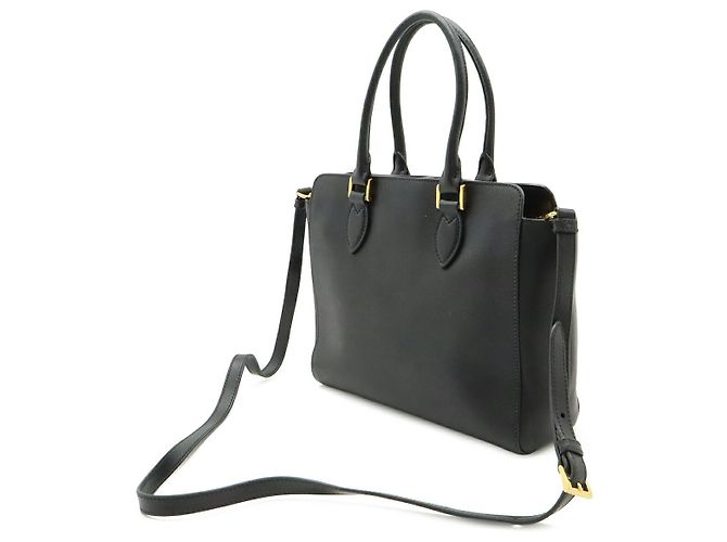 Borsa 2WAY in pelle Saffiano Prada Nero - vista 2