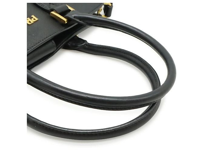 Borsa 2WAY in pelle Saffiano Prada Nero - vista 4
