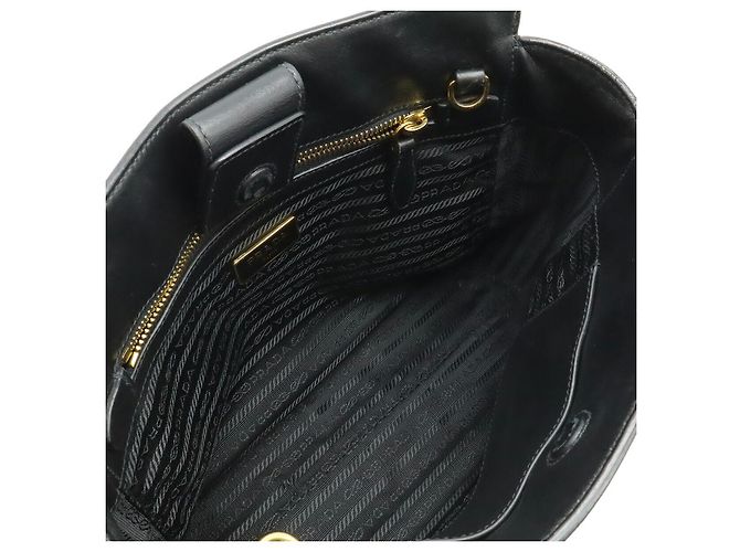 Borsa 2WAY in pelle Saffiano Prada Nero - vista 5