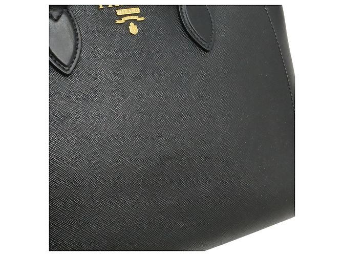 Borsa 2WAY in pelle Saffiano Prada Nero - vista 9
