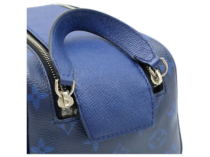 Clutch Louis Vuitton Taigarama Dopp Kit Blu - vista 6