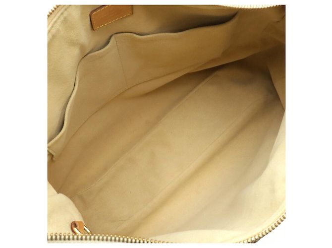 Borsa Tote Louis Vuitton Damier Azur Evora MM Marrone Beige - vista 7