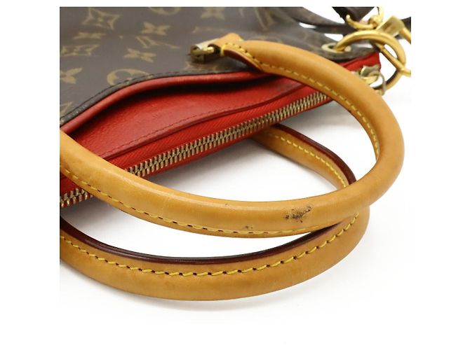 Borsa Louis Vuitton Monogram Pallas BB Rosso - vista 5