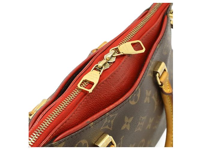 Borsa Louis Vuitton Monogram Pallas BB Rosso - vista 6