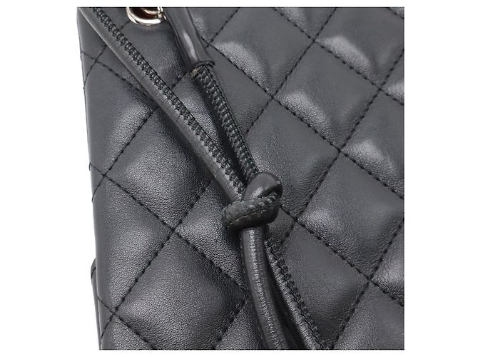 Chanel Cambon Line Coco Mark Schultertasche Medium Schwarz - Ansicht 6