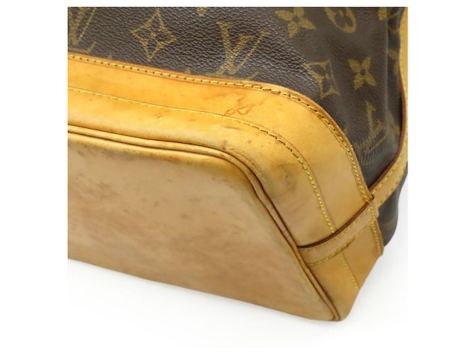 Borsa a Spalla Louis Vuitton Monogram Noe Marrone - vista 3