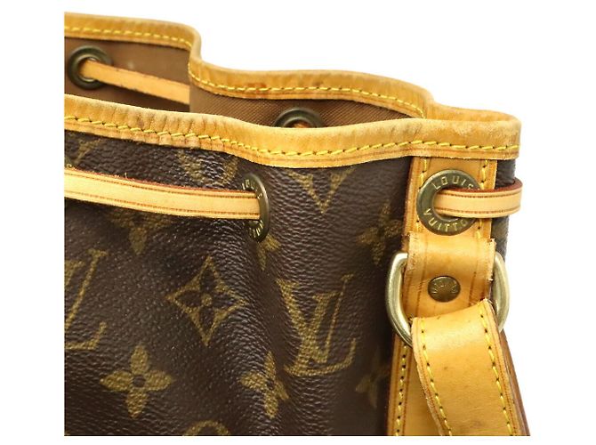 Borsa a Spalla Louis Vuitton Monogram Noe Marrone - vista 5