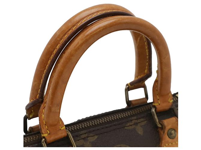 Borsa Louis Vuitton Monogram Mini Speedy Marrone - vista 5