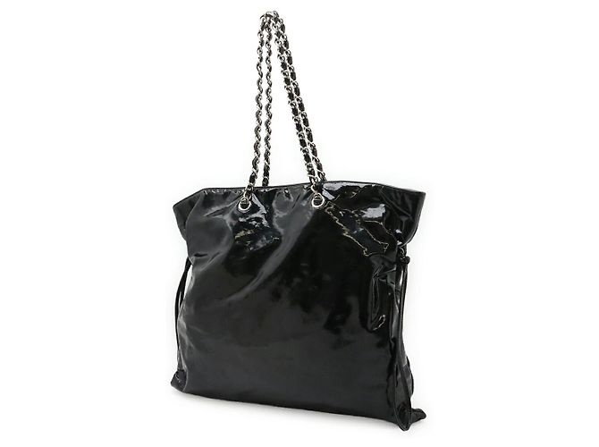 Borsa Tote Chanel Coco Mark Bonbon Nero - vista 2