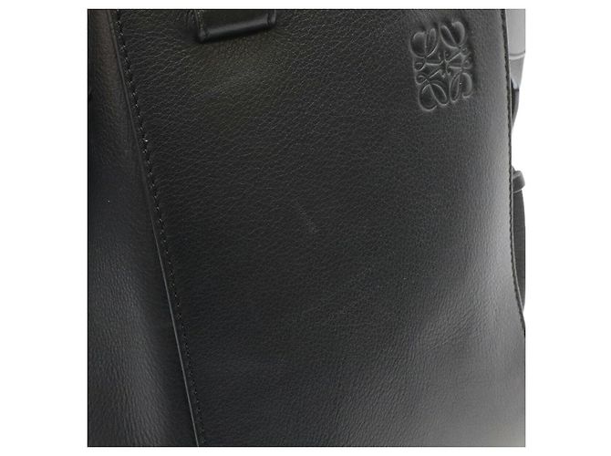Borsa Hammock in pelle Loewe Nera Nero - vista 4