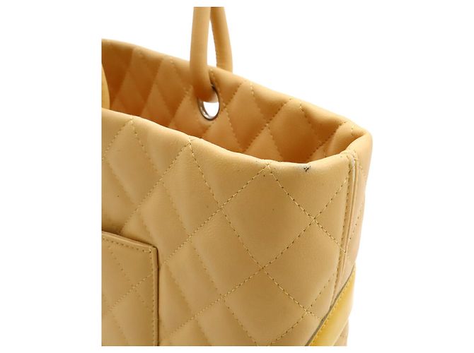 Chanel Cambon Line Coco Mark Large Tote Bag Braun Beige - Ansicht 8
