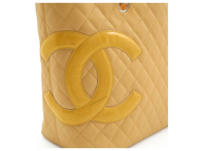 Chanel Cambon Line Coco Mark Large Tote Bag Braun Beige - Ansicht 9