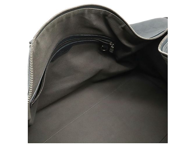 Borsa Louis Vuitton Damier Infini Keepall Bandouliere 55 Nero - vista 6