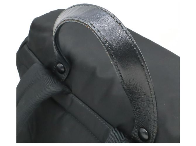 Prada Re-Nylon Lederrucksack Schwarz - Ansicht 4