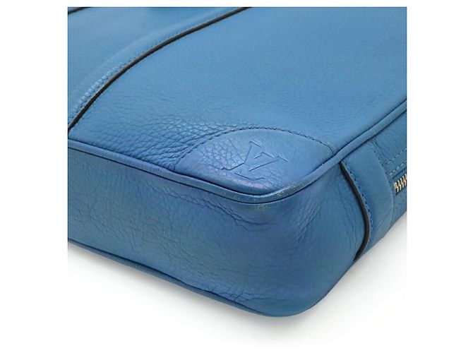 Valigetta in pelle Louis Vuitton Blu - vista 3