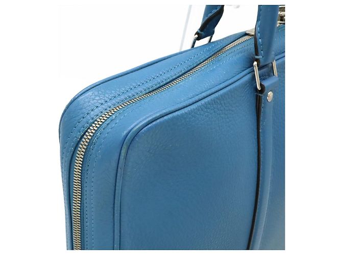 Valigetta in pelle Louis Vuitton Blu - vista 5