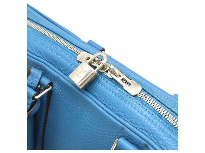 Valigetta in pelle Louis Vuitton Blu - vista 6