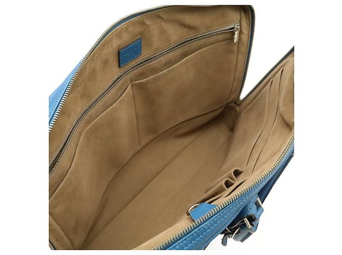 Valigetta in pelle Louis Vuitton Blu - vista 7