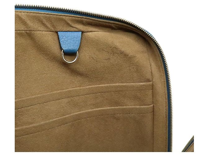Valigetta in pelle Louis Vuitton Blu - vista 8