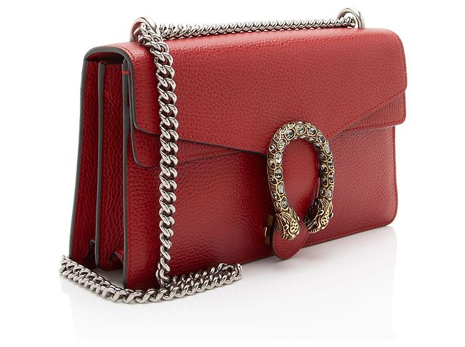 Bolso de hombro Dionysus Medium de cuero y cristal Gucci Roja - vista 2
