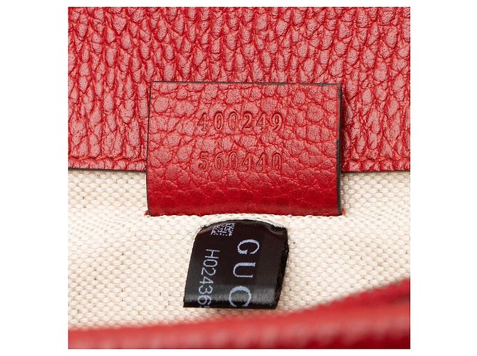 Bolso de hombro Dionysus Medium de cuero y cristal Gucci Roja - vista 6