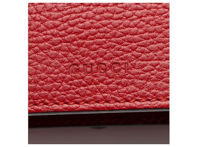 Bolso de hombro Dionysus Medium de cuero y cristal Gucci Roja - vista 9