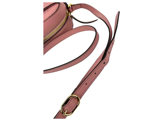 Borsa a tracolla Gucci Guccissima Camera in pelle rosa - vista 10