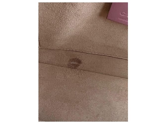 Borsa a tracolla Gucci Guccissima Camera in pelle rosa - vista 4