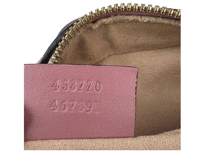 Borsa a tracolla Gucci Guccissima Camera in pelle rosa - vista 6