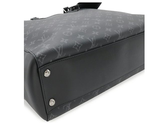 Borsa Tote Louis Vuitton Monogram Eclipse Nero - vista 3