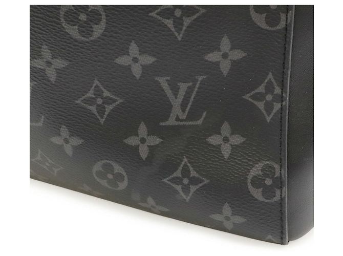Borsa Tote Louis Vuitton Monogram Eclipse Nero - vista 4