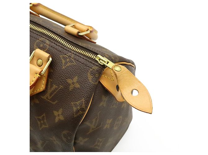 Borsa Boston Mini Louis Vuitton Monogram Speedy 25 Marrone - vista 5