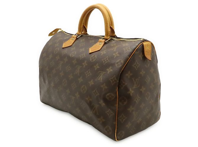Borsa Louis Vuitton Monogram Speedy 35 Marrone - vista 2