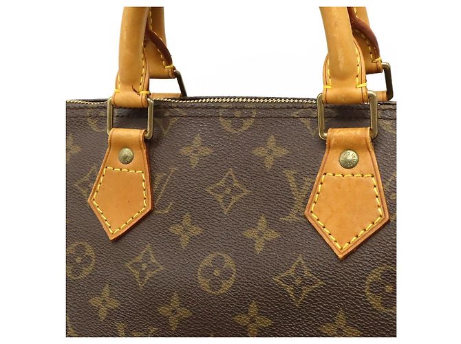 Borsa Louis Vuitton Monogram Speedy 35 Marrone - vista 7